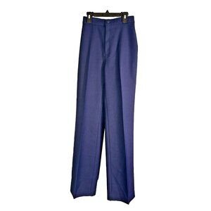 Vintage Levi's High Waist Pants 25x28 Trousers Straight Leg Poly Navy 70s 80s